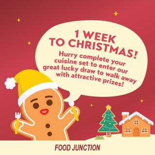 Have you planned your holiday escapade yet? 

Hurry & collect your game stickers now when you dine at Food Junction! Complete a set of 2-3 identical stickers and stand a chance to win attractive prizes! Who knows, your next getaway may be on us 😉✈

#foodjunctionsg #thegreatfestiveescapade