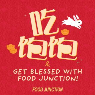Time to load up your huat-ness for the new year 🍊🍊 Check out some auspicious offerings at Food Junction for that extra blessing!

Have some yam so you can 鸿芋(运)当头 and have more luck! Head down to Putian Heng Hwa Cuisine @ Lot One and get 20% off when you purchase any main and a bowl of yam paste, only till 28 Feb.

Looking to have some fish for abundance in the new year? What The Fish @ Great World, NEX, and Junction 8 got you covered. Till 31 Jan, you can get a plate of piping hot grilled fish fillet set at $6.80 (U.P $7.80) for your weekday lunch!

Lastly, visit Lam’s Noodle & Salt Baked Chicken @ Lot One to have some noodles for longevity! From now till 31 Jan, enjoy a set of signature dishes like abalone noodles, salt baked chicken with rice, and watercress meatball soup at only $18 (U.P. $22.50).

Featured: Putian Heng Hwa Cuisine @ Lot One, What The Fish @ Great World/NEX/Junction 8, Lam’s Noodle & Salt Baked Chicken @ Lot One

* T&Cs apply

#foodjunctionsg #hopintoprosperity