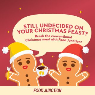 It’s only a few more days to Christmas! Have you decided where to bring your loved ones to for a feast? Swipe to see some of our recommendations. 

When it comes to Christmas, we would all think about western food. Enjoy some old-school classic western food at FIREYAKI located at Junction 8. 

Or are you looking for somewhere to have some drinks together? Then check out Der Biergarten at Great World!

Who says you need to have western cuisines for Christmas. Show your love for Mala at Xiao Man Niu Mala located in Raffles City, Junction 8, and NEX!

Halal friends, we didn’t forget about you! Visit Sambalicious Seafood BBQ at Century Square for the spread it offers.

Hurry head down to your nearest Food Junction outlet now! Not only can you enjoy a good feast, you may even walk away with $1000 worth of Jetstar vouchers and many more! 

Left to right: FIREYAKI @ Junction 8, Der Biergarten @ Great World, Xiao Man Niu Mala @ Raffles City/Junction 8/NEX, Sambalicious Seafood BBQ @ Century Square 

#foodjunctionsg #thegreatfestiveescapade