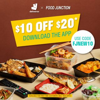 Shoutout to all first-time Deliveroo users, we have a treat for you!😌 Simply cart out your first Deliveroo order with our mix & match options and enjoy a $10 off your total bill!*
*Only applicable if first order is from Food Junction, with a minimum purchase of $20. Valid from now till 31 Dec 2022

#eatwhatyouwant #sgfoodie #fooddelivery